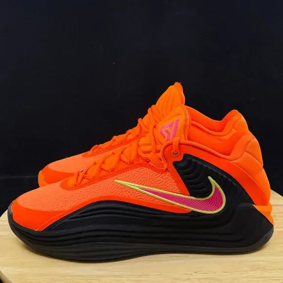 Nike Giannis Freak 7 Men's Size 11 Orange Black Basketball Shoes HF3450 800 - Picture 7 of 10